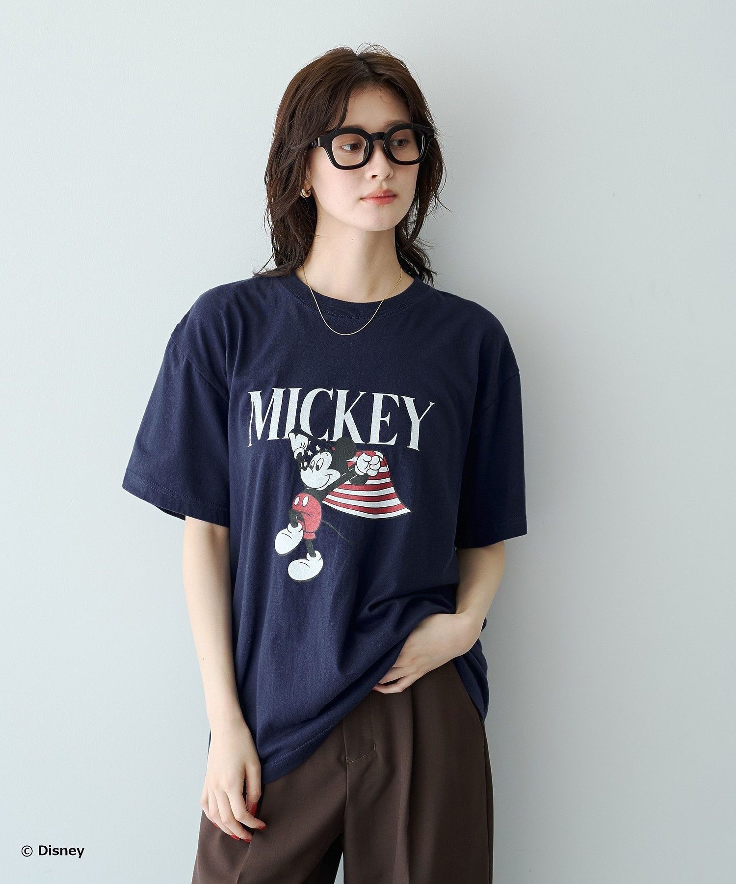 YECCA VECCA 【GOOD ROCK SPEED】 MICKEY / Tee イェッカヴェッカ トップス カットソー・Tシャツ ネイビー