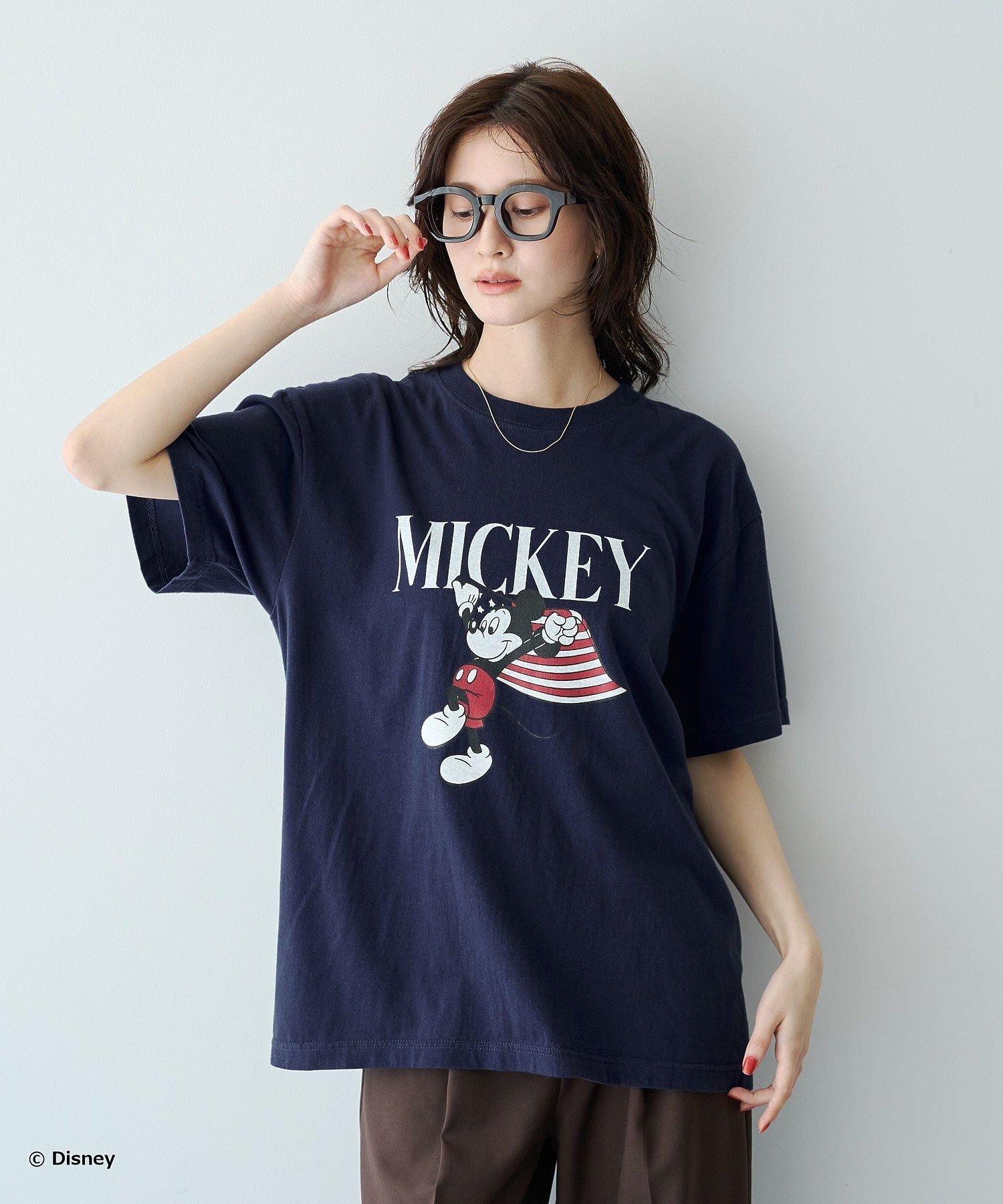 YECCA VECCA 【GOOD ROCK SPEED】 MICKEY / Tee イェッカヴェッカ トップス カットソー・Tシャツ ネイビー