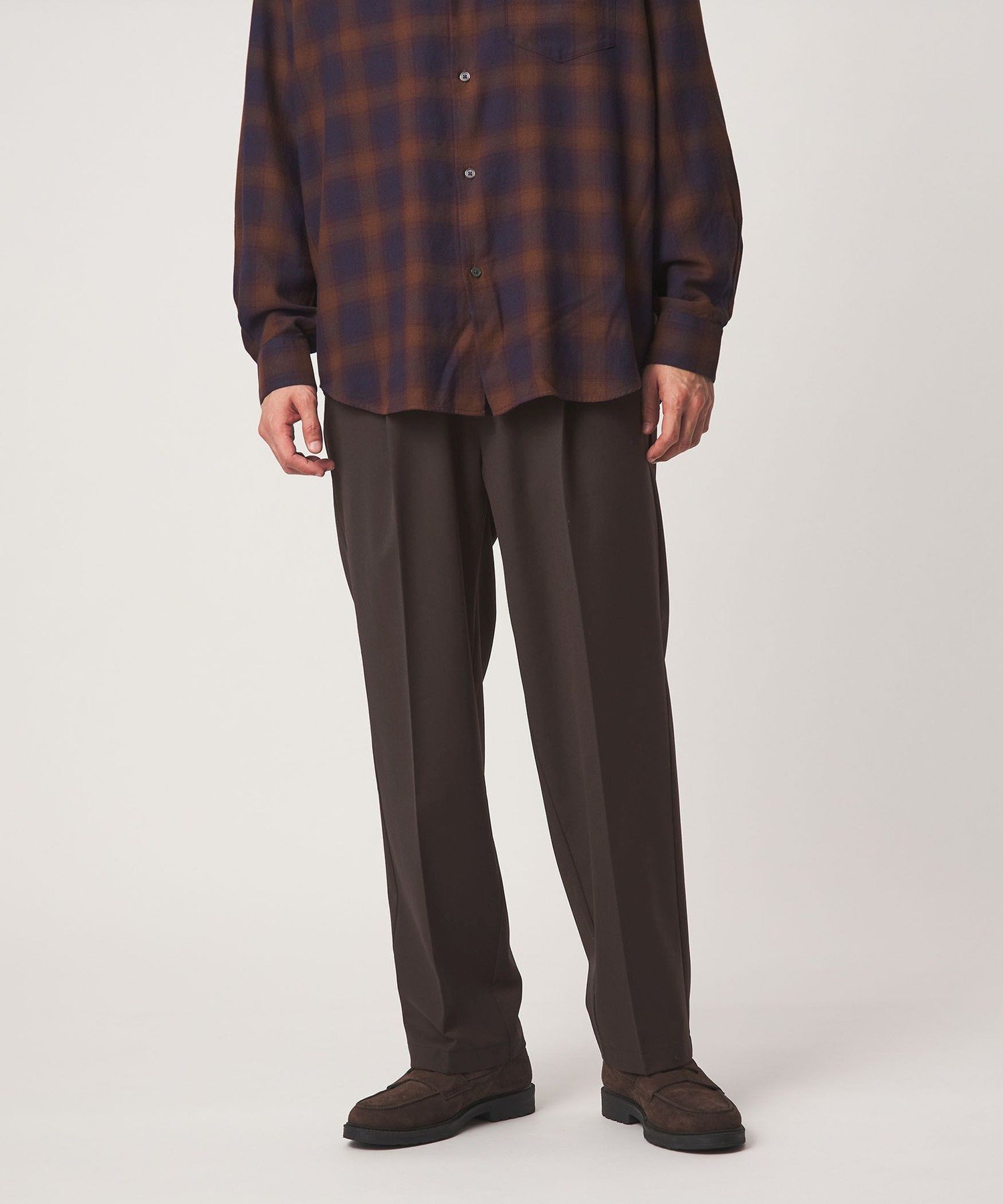 UNITED ARROWS green label relaxing TW サージ オルマイ ワイド W3 イージーパンツ -2WAYストレッチ- ユナイテッドアローズ グリーンレーベルリラクシング パンツ その他のパンツ ブラック グレー ブラウン【送料無料】