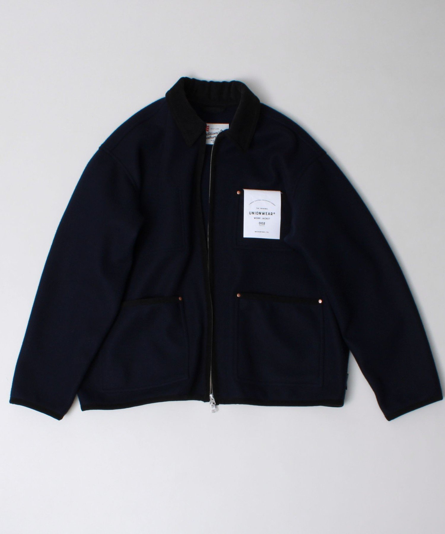 GLOSTER 【Traditional WeatherWear】WORK JACKET 002 ZIP フレディ アンド グロスター ジャケット・アウター ブルゾン・ジャンパー ネイビー【送料無料】