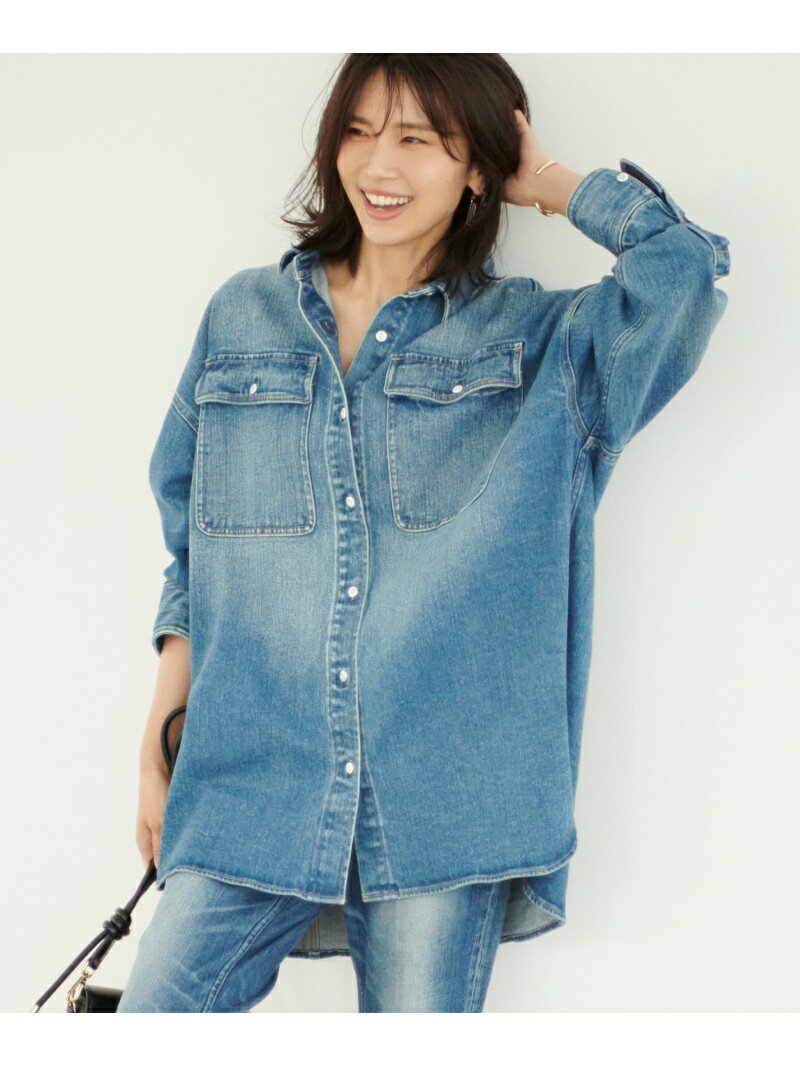 Healthy DENIM HD/Almond シャツ バンヤードストーム トップス シャツ・ブラウス ブルー グレー【送料無料】のサムネイル