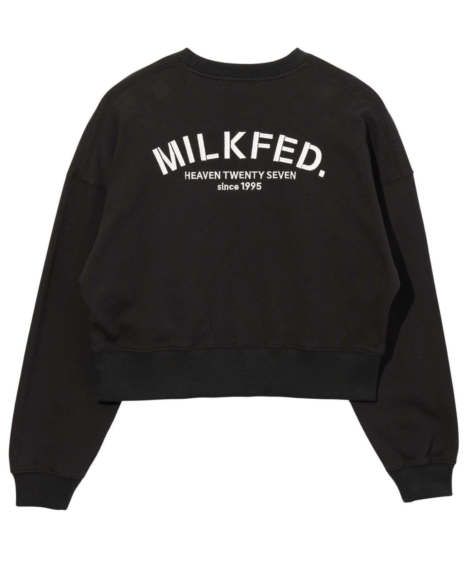 【SALE／50%OFF】MILKFED. DAILY CREWNECK SWEAT TOP MILKFED. ミルクフェド トップス スウェット・トレーナー ブラック ピンク グリーン ホワイト【送料無料】