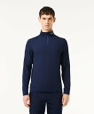 【SALE/40%OFF】LACOSTE ハイネックハーフジップウルトラドライジャージ ラコステ スポーツ・アウトドア用品 ゴルフグッズ ネイビー【送料無料】