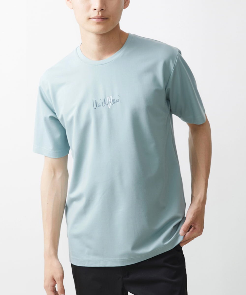 【SALE／10%OFF】MK MICHEL KLEIN homme ミッシェルクランサインカットソー ミッシェルクランオム トップス カットソー・Tシャツ グリーン パープル ホワイト【送料無料】