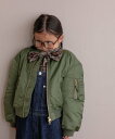 【SALE/20%OFF】LOWRYS FARM MA-1 ローリーズファーム ジャケット・アウター ブルゾン・ジャンパー カーキグリーン ブラック【送料無料】