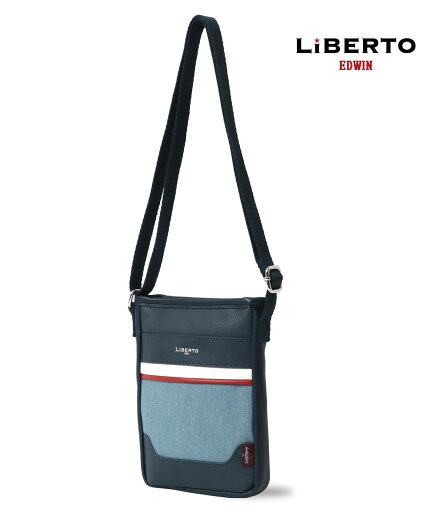 【SALE/12%OFF】LiBERTO EDWIN ショルダーバッグ メンズ デニム 切替 バッグ マルカワ バッグ ショルダーバッグ ネイビー ブラック【送料無料】 【SALE/12%OFF】LiBERTO EDWIN ショルダーバッグ メンズ デニム 切替 バッグ マルカワ バッグ ショルダーバッグ ネイビー ブラック【送料無料】