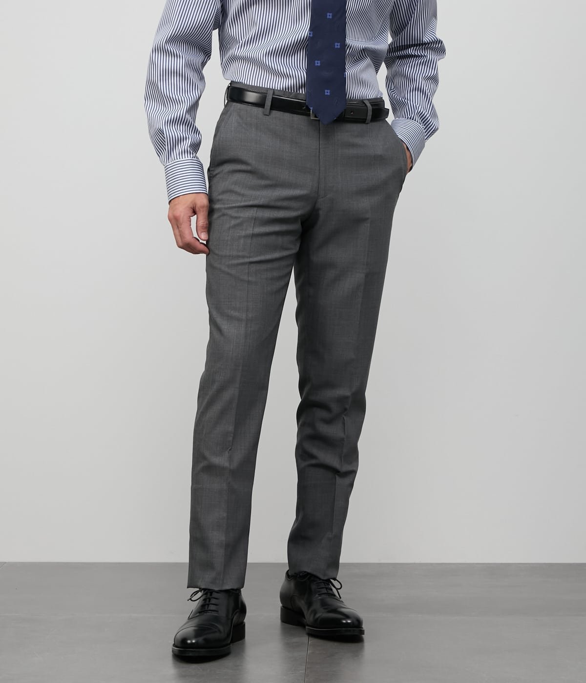 NEWYORKER MEN 【撥水】COOL COMFORT ウールシルク 無地 スラックス ニューヨーカー パンツ スラックス・ドレスパンツ【送料無料】