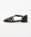 Steven Alan <Steven Alan>レザー メッシュ サンダル ビューティー&ユース ユナイテッドアローズ シューズ・靴 サンダル ブラック ホワ...
