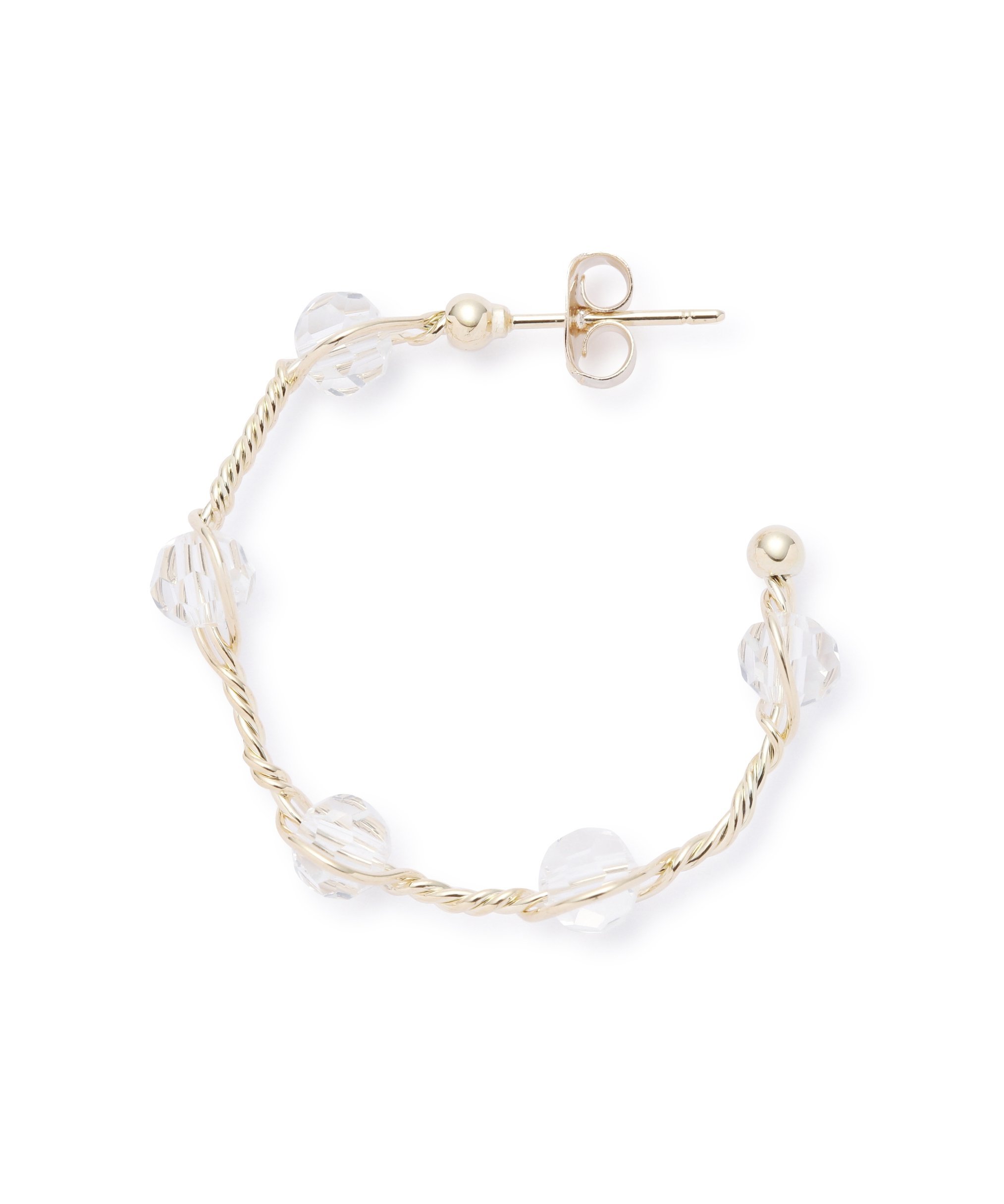 PROPORTION BODY DRESSING ねじりフープピアス プロポーションボディドレッシング アクセサリー・腕時計 その他のアクセサリー・腕時計 ゴールド シルバー