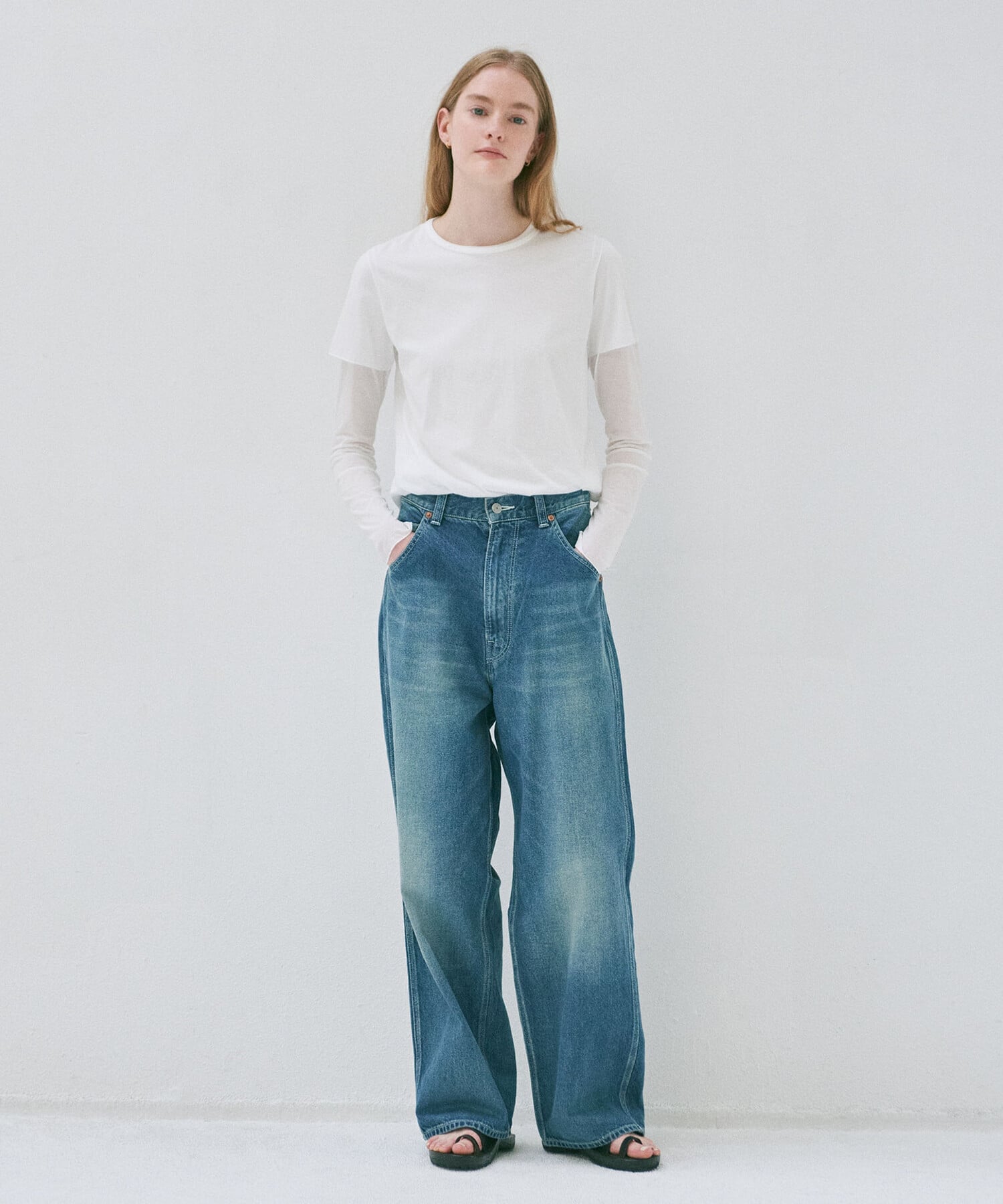 Bshop THE SHINZONE ｜ TOOL DENIM PANTS WOMEN ビショップ パンツ ジーンズ・デニムパンツ ブルー ネイビー