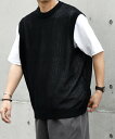【SALE/45%OFF】SHIPS any SHIPS any: <洗濯機可能>シアー ニット クルーネック プルオーバー ベスト◇ シップス トップス ベス...