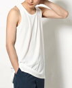 【SALE/30%OFF】a.v.v ワッフルラウンドヘムタンクトップ アー・ヴェ・ヴェ トップス ノースリーブ・タンクトップ ホワイト ブラック