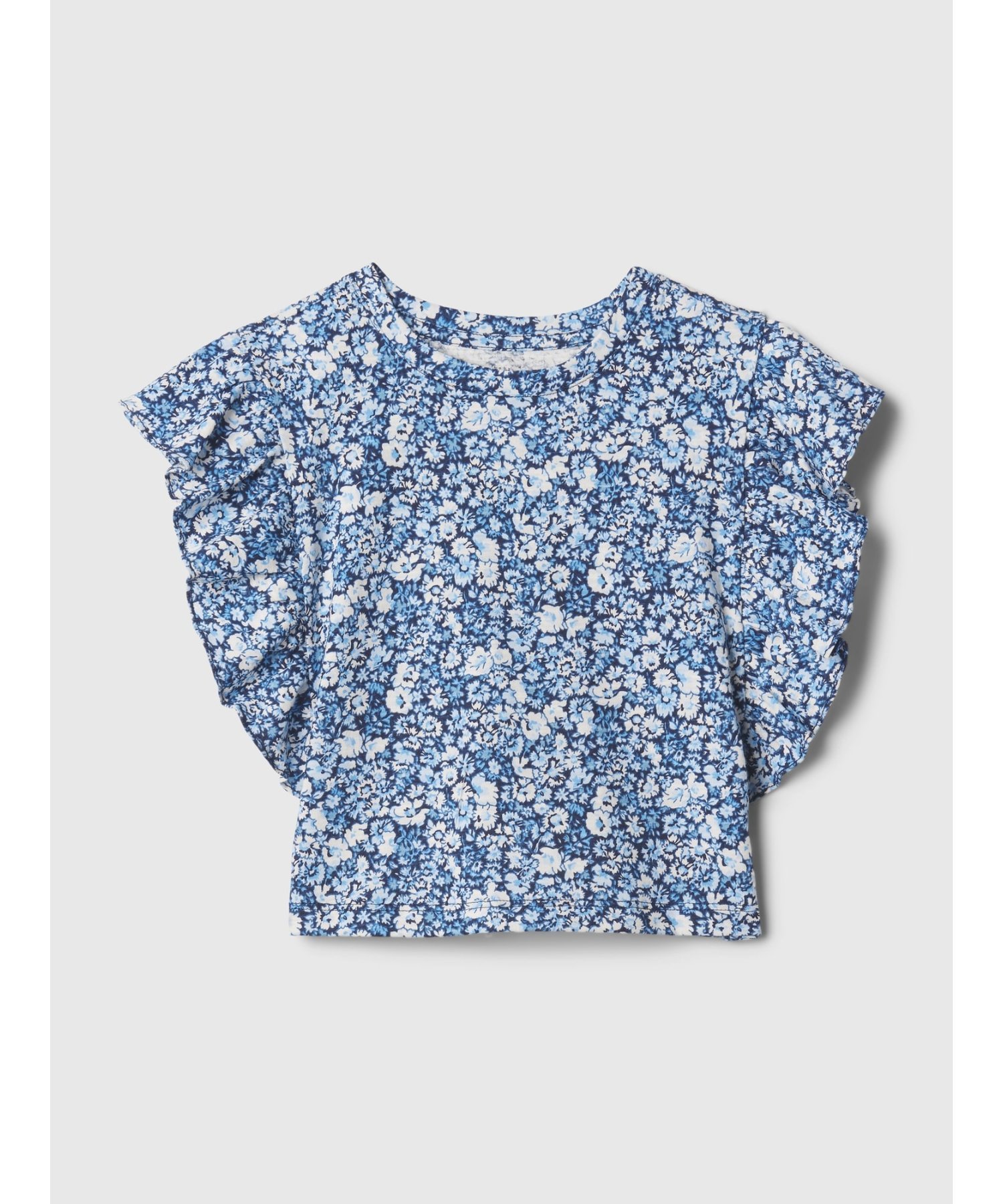 GAP (K)babyGap クリンクル ガーゼ トップス ギャップ トップス カットソー・Tシャツ ブルー グリーン