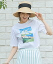 自由区 服 レディース 自由区 L 【カタログ掲載・洗える】VINTAGE PHOTO Tシャツ ジユウク トップス カットソー・Tシャツ【送料無料】