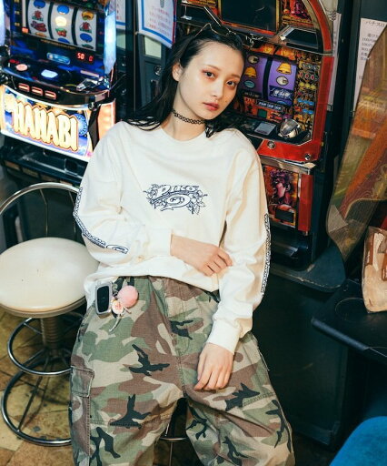 【SALE/70%OFF】PIKO 別注 フラワークロス ロンT 25SS フリークスストア トップス カットソー・Tシャツ グレー ブルー ホワイト 【SALE/70%OFF】PIKO 別注 フラワークロス ロンT 25SS フリークスストア トップス カットソー・Tシャツ グレー ブルー ホワイト