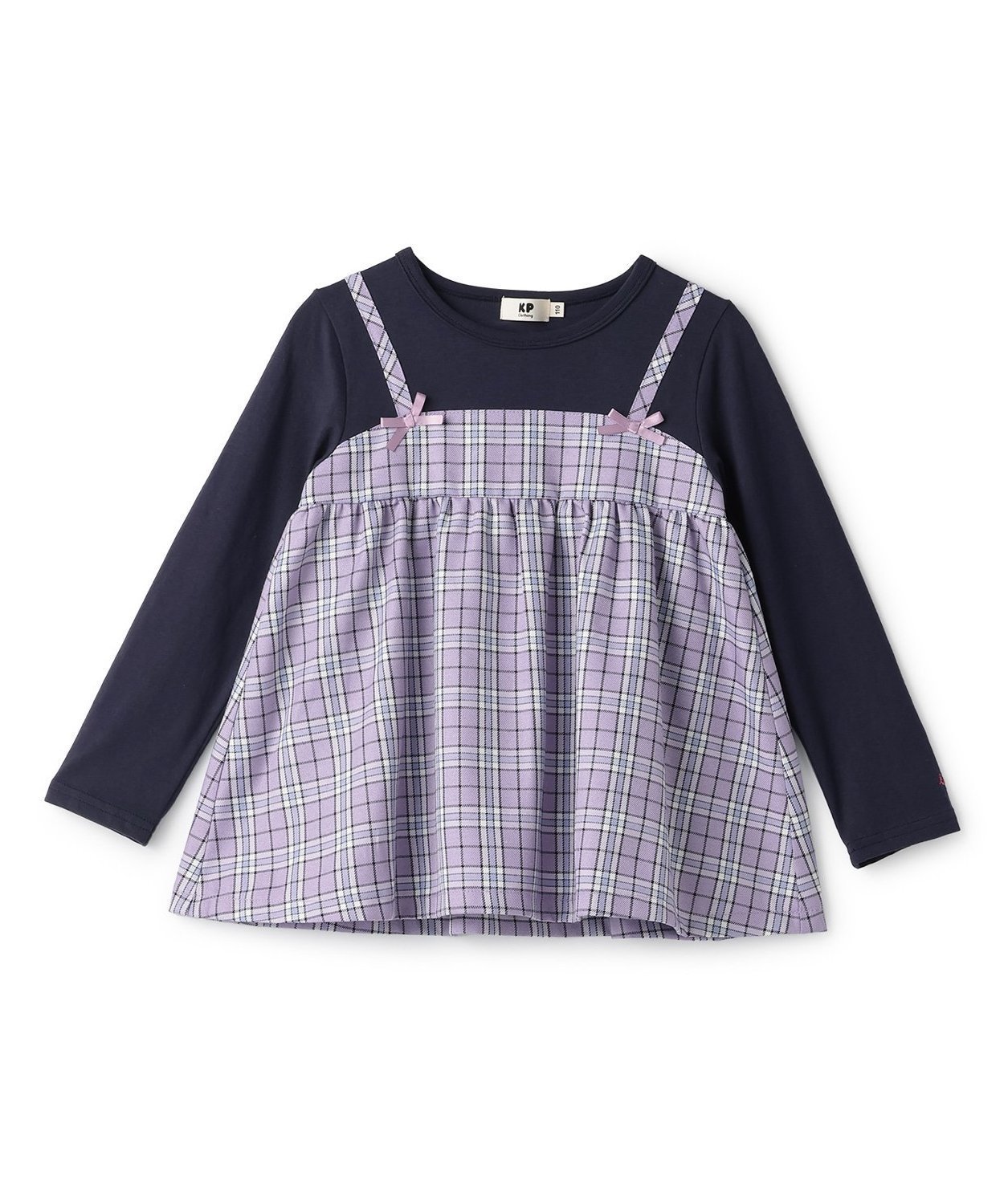 KP 【福袋】チェックチュニック ナルミヤオンライン トップス カットソー・Tシャツ ネイビー【送料無料】のサムネイル