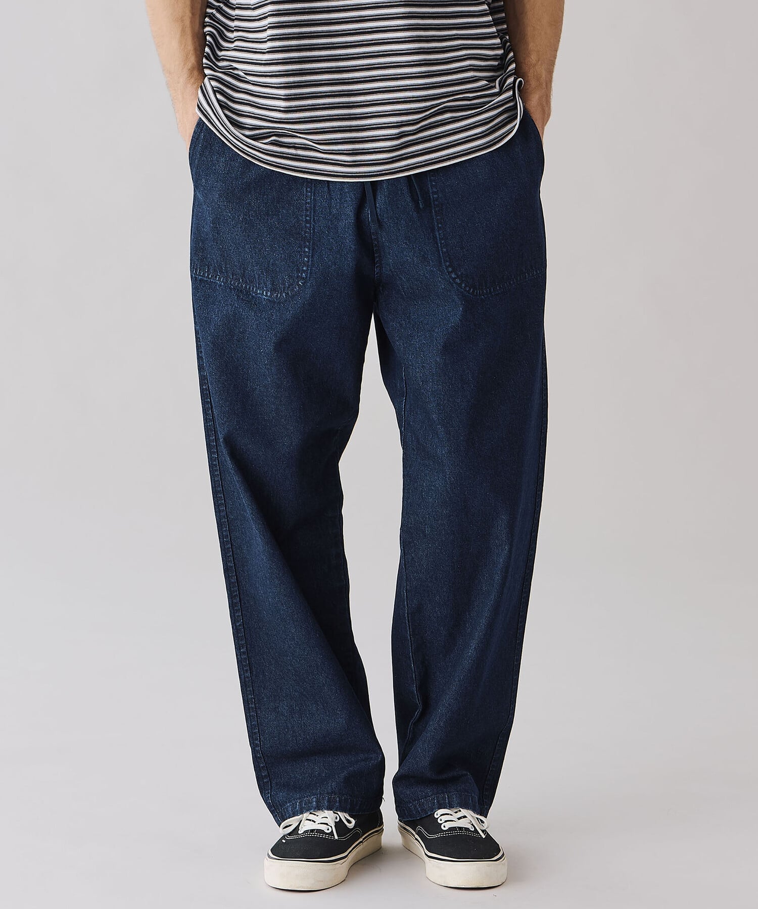 Bshop DANTON ｜ デニム イージーパンツ MEN ビショップ パンツ ジーンズ・デニムパンツ ネイビー【送料無料】