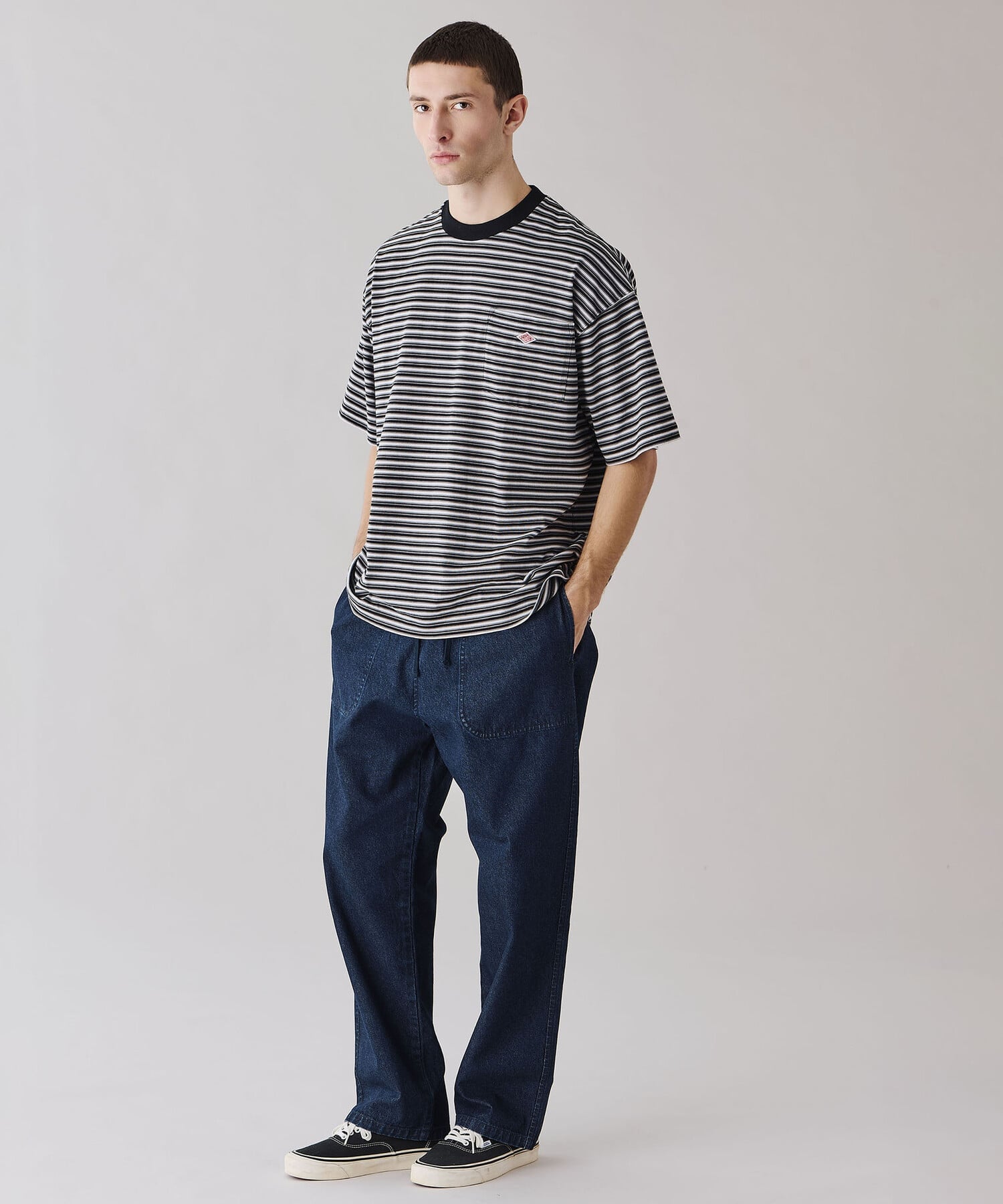 Bshop DANTON ｜ デニム イージーパンツ MEN ビショップ パンツ ジーンズ・デニムパンツ ネイビー【送料無料】