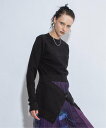 AULA AILA WAIST SLIT KNIT アウラアイラ トップス ニット ブラック パープル イエロー【送料無料】