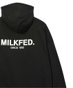 MILKFED. BASIC SWEAT HOODIE MILKFED. ミルクフェド トップス パーカー フーディー ブラック イエロー グリーン ピンク ホワイト【送料無料】