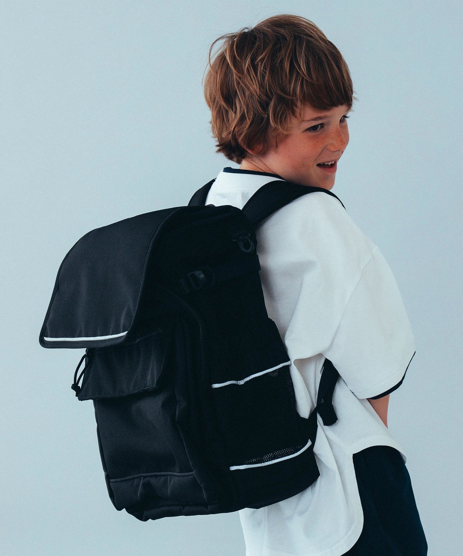 こども ビームス FREDRIK PACKERS * こどもビームス / 別注 LUCAS BACK PACK L(19L) コドモ ビームス バッグ ランドセル ブラック ベージュ【送料無料】