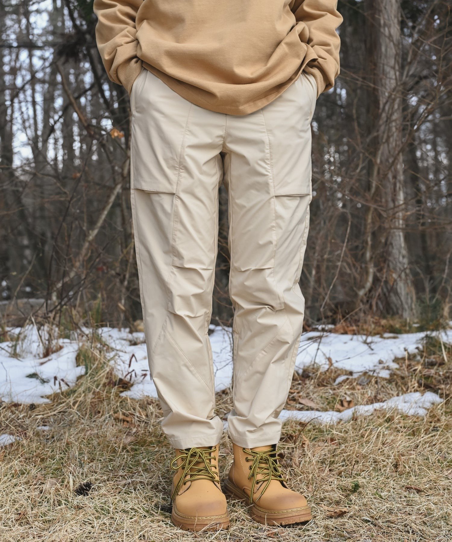 S'more S'more/Stretch deep pocket pants ( ストレッチディープポケットパンツ ) アイモハ パンツ その他のパンツ カーキグリーン ベージュ