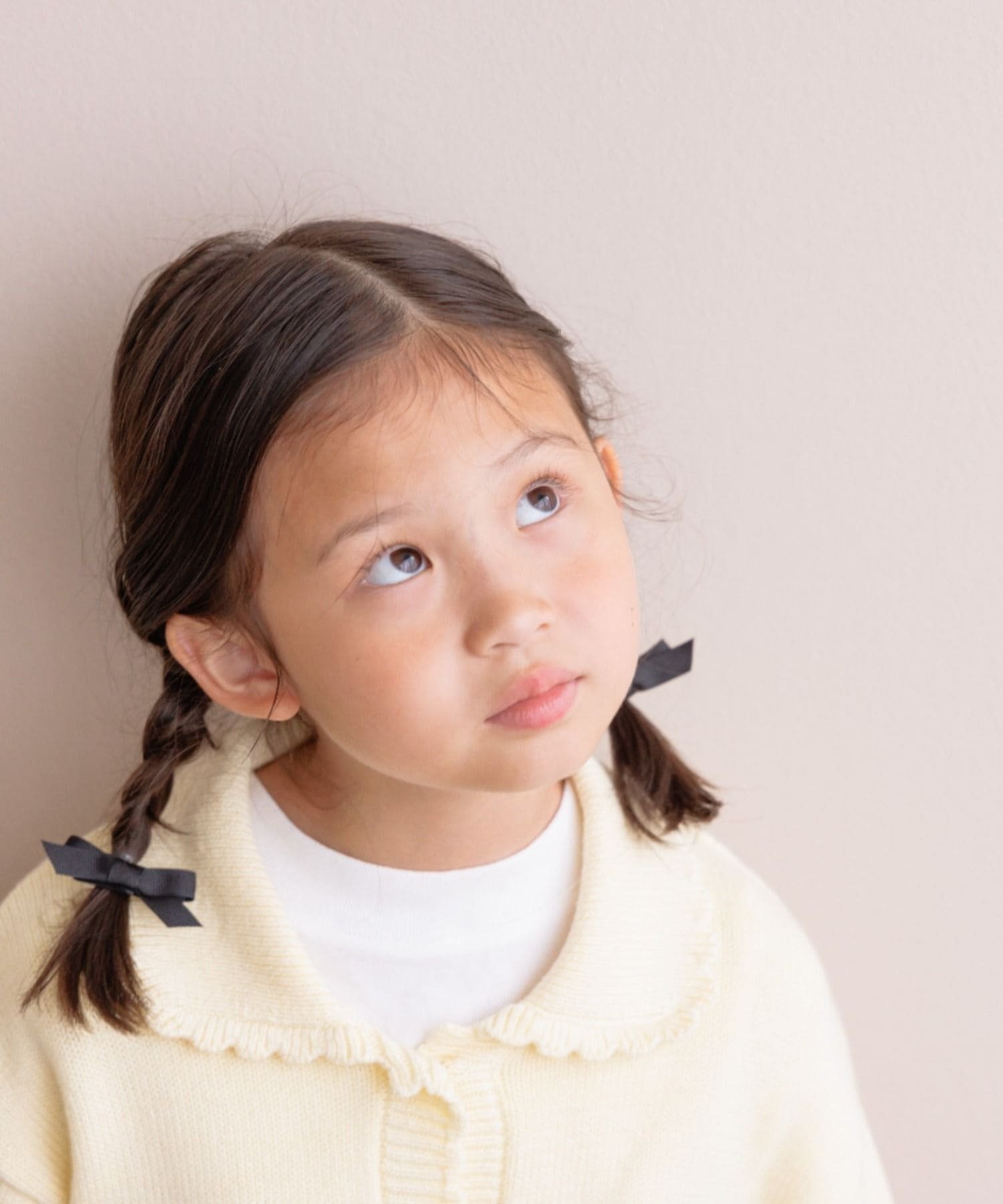 LOWRYS FARM リボンミニクリップ2P ローリーズファーム ヘアアクセサリー バレッタ・ヘアクリップ・ヘアピン ブラック ホワイト ブルーのサムネイル