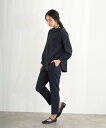 PourVous ボウタイトップス2点セットパンツスーツ プールヴー スーツ・フォーマル スーツパンツ ブラック ネイビー【送料無料】