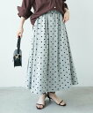 【SALE/10%OFF】le.coeur blanc リバーシブルタフタスカート ルクールブラン スカート ロング・マキシスカート ブラック ホワイト グレー【送料無料】