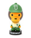 A BATHING APE BASEBALL BABY MILO BOBBLEHEAD ア ベイシング エイプ インテリア 生活雑貨 オブジェ 置物 アート グリーン【送料無料】