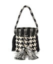 Swaraj Swaraj/JQ BUCKET BAG(手織り) スワラージ バッグ ハンドバッグ ホワイト ブラック ネイビー【送料無料】