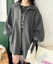 【SALE/15%OFF】GeeRA リブカラーミドルZIPコート ジーラ ジャケット・アウター その他のジャケット・アウター グレー ホワイト【送料無料】