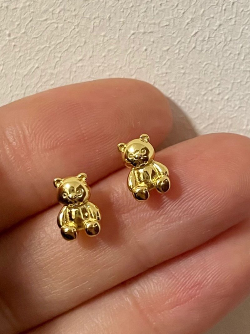 くまピアス スレンダー アクセサリー・腕時計 ピアス ゴールド シルバー