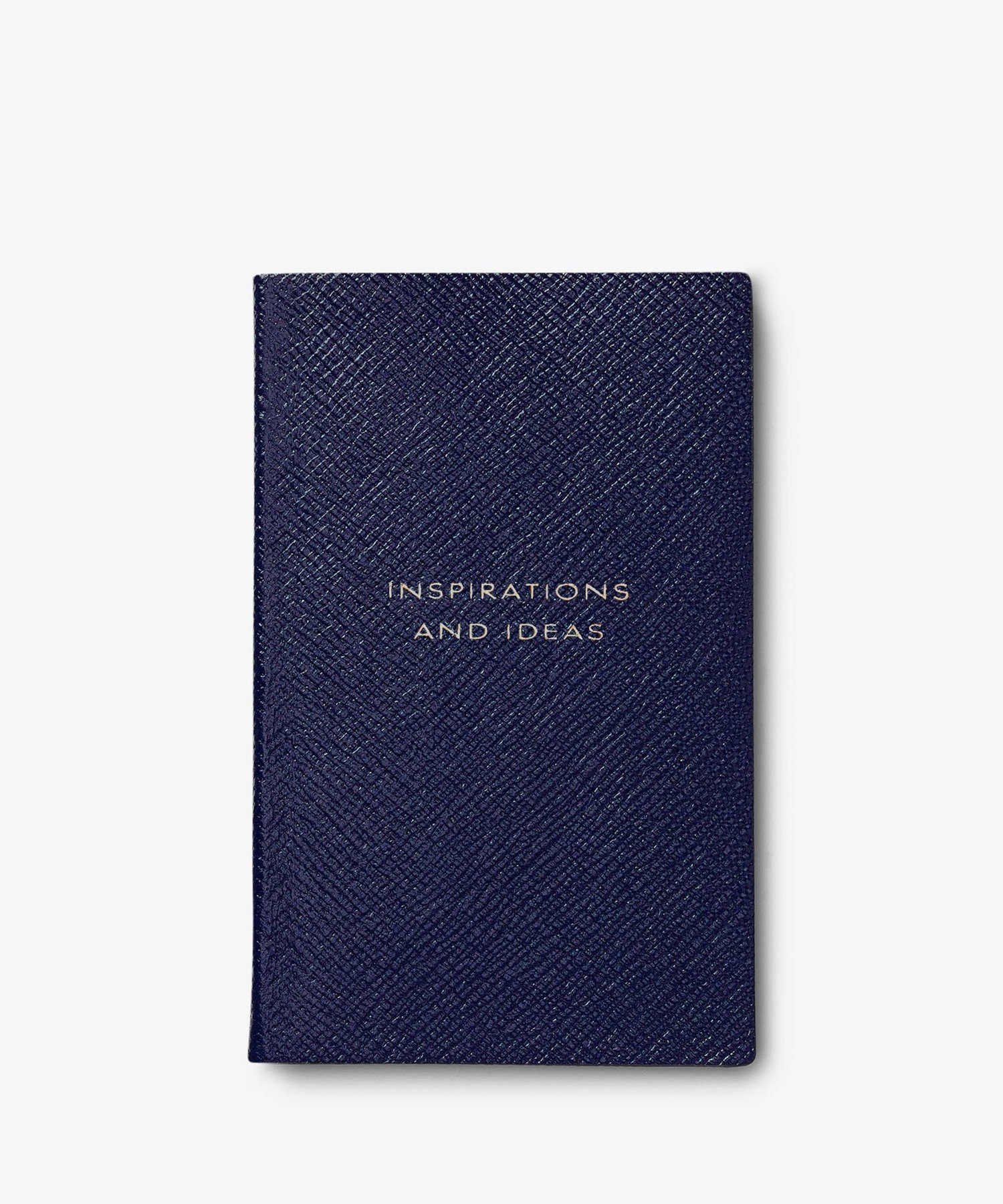 SMYTHSON Pastegrain Panama Inspirations And Ideas スマイソン 文房具 手帳・メモ帳 ネイビー【送料無料】