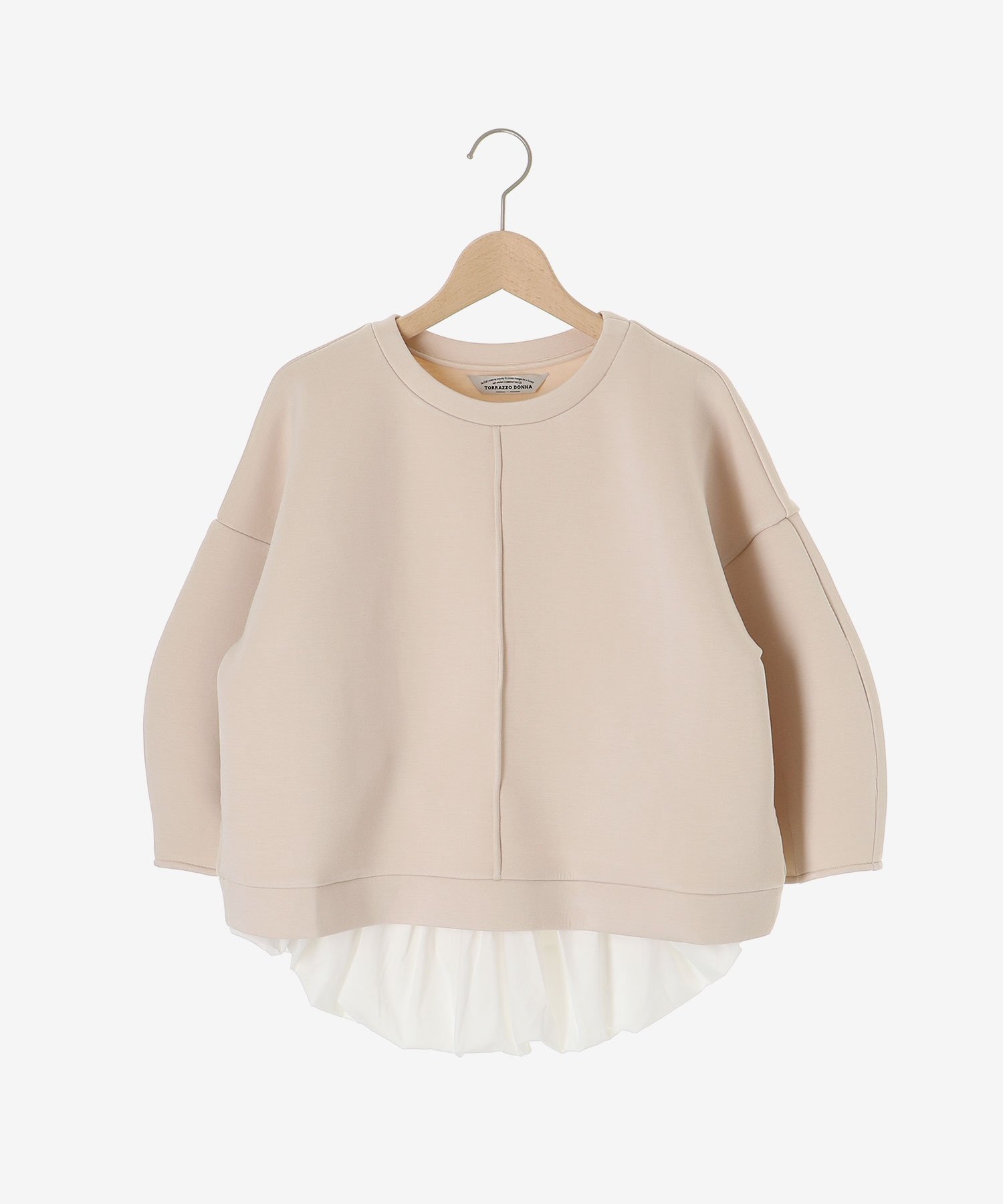 le.coeur blanc TORRAZZO DONNAバルーン裾トップス ルクールブラン トップス カットソー・Tシャツ ベージュ グレー