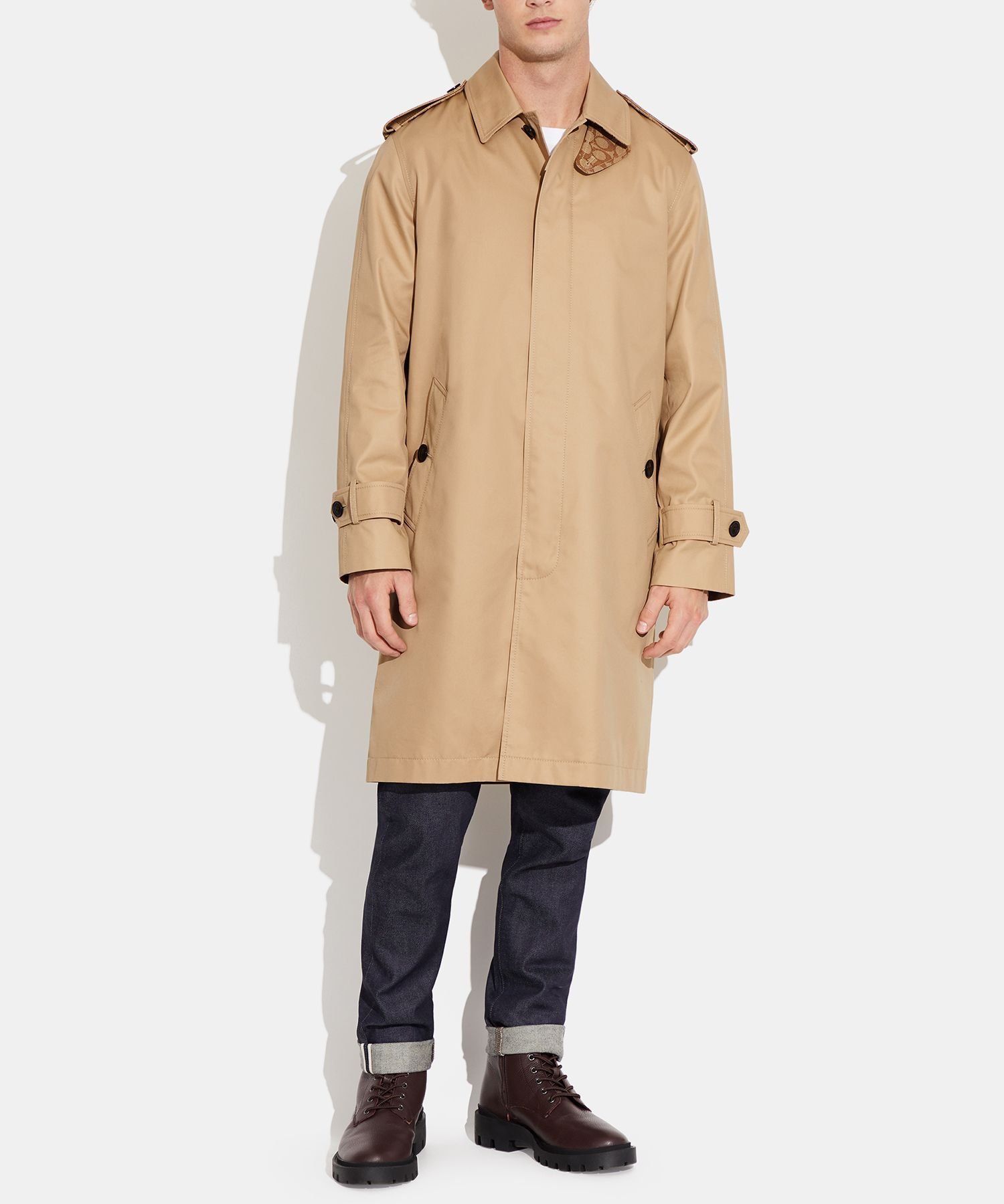 【SALE／62%OFF】COACH OUTLET マック コート コーチ　アウトレット ジャケット・アウター トレンチコート ベージュ【送料無料】のサムネイル