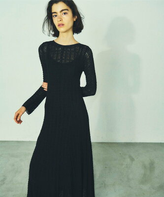 GRACE CONTINENTAL ストレッチレースフレアワンピース グレースコンチネンタル ワンピース・ドレス ワンピース ブラック ホワイト【送料無料】