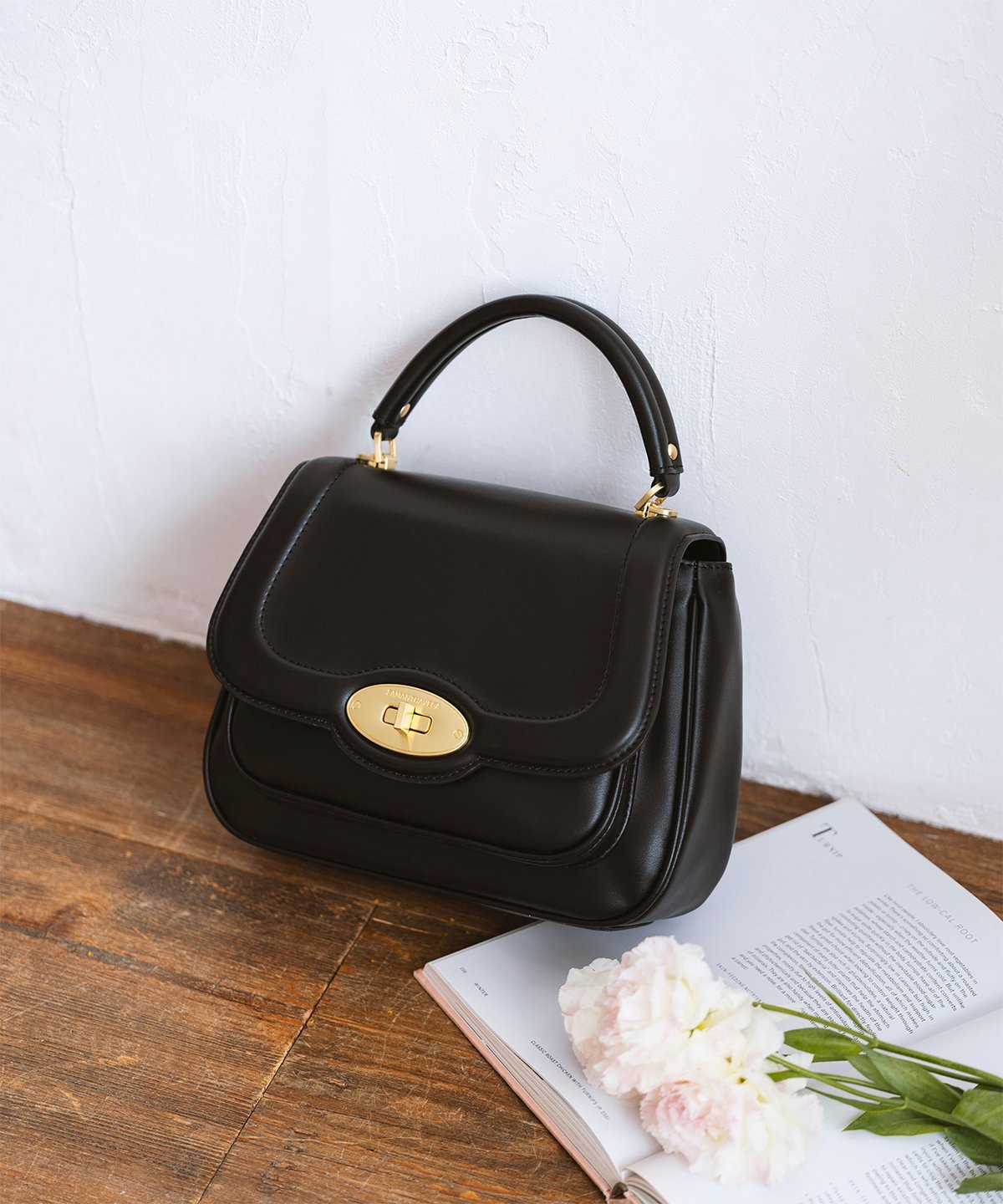 【SALE/40%OFF】SAMANTHAVEGA サークルショルダーバッグ(小) サマンサ ベガ バッグ ショルダーバッグ ホワイト ブラック イエロー【送料無料】