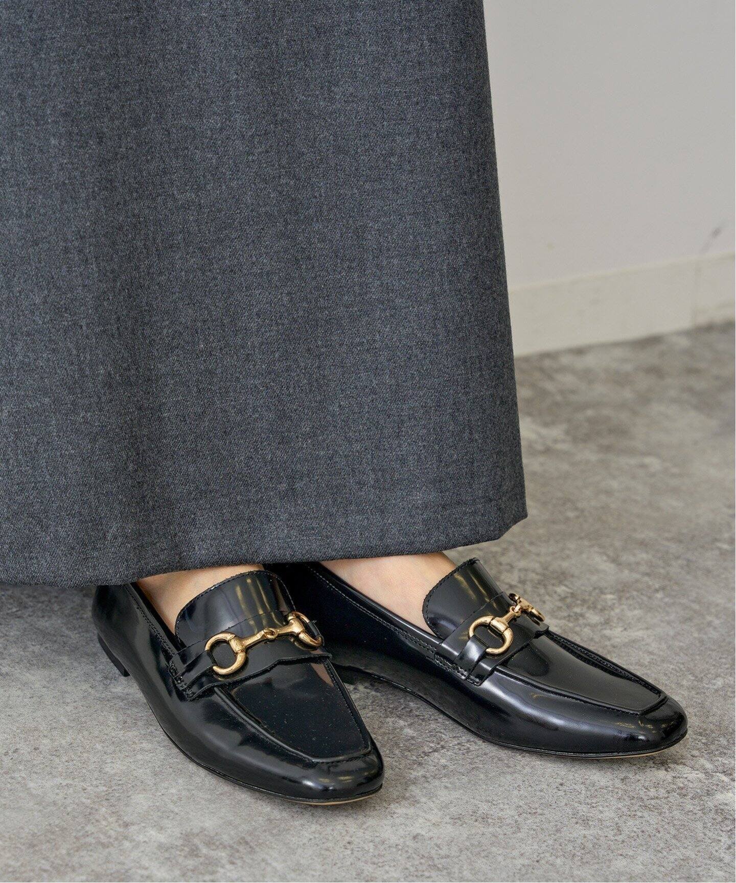 【SALE／30%OFF】Spick & Span CORSO ROMA9 /コルソローマノーヴェ ガラスレザービットローファー スピックアンドスパン シューズ・靴 ローファー ブラック【送料無料】のサムネイル