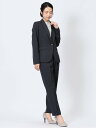 【SALE/20%OFF】m.f.editorial ストレッチウォッシャブル 1ボタンジャケット+テーパードパンツ 千鳥紺 【25SS】 レディース セットア...