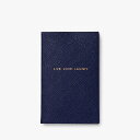 SMYTHSON Pastegrain Panama Live Love Laugh スマイソン 文房具 手帳・メモ帳 ネイビー【送料無料】