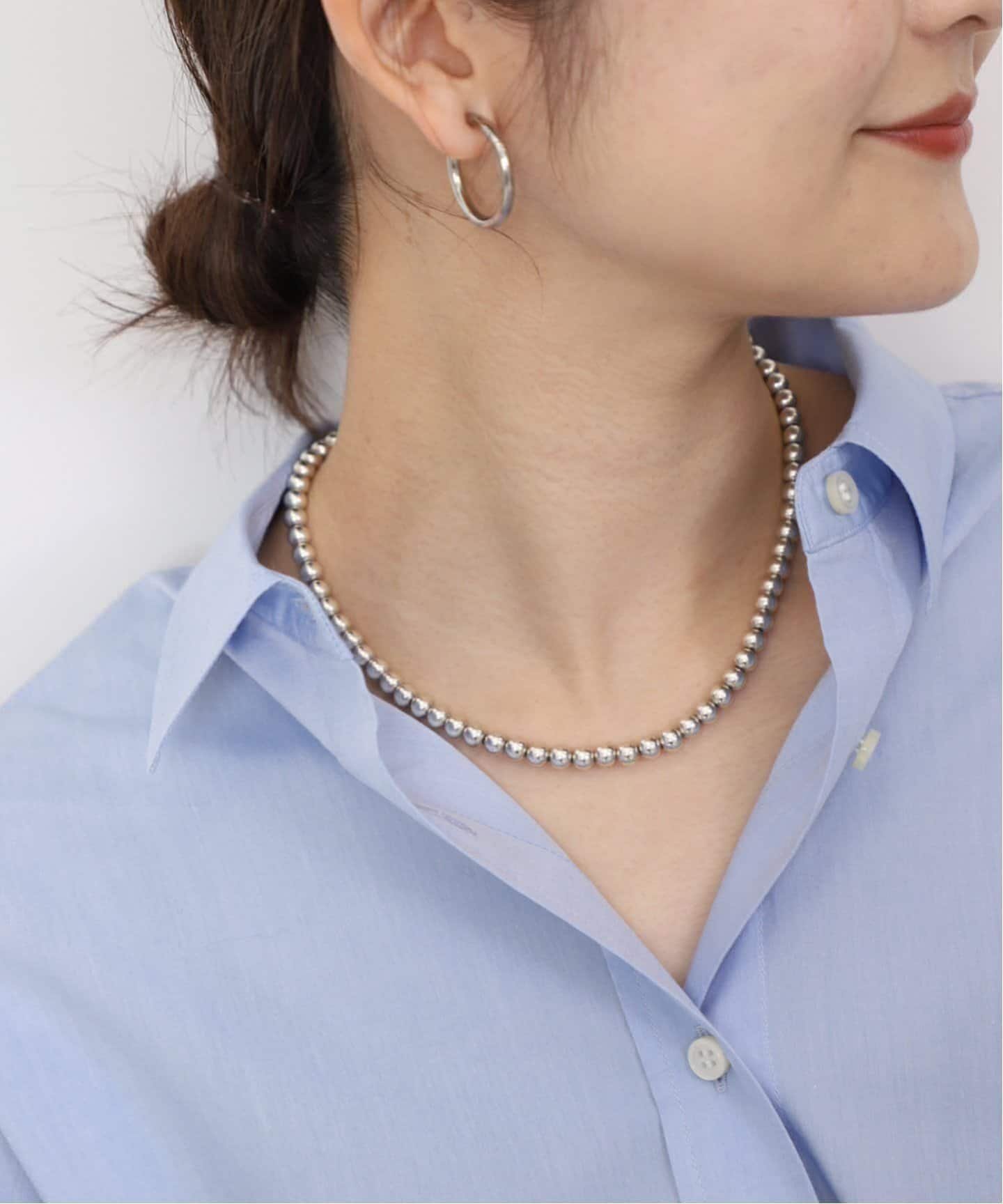 楽天市場】シルバービーズ ネックレス(ネックレス・ペンダント 楽天市場】シルバービーズ ネックレス(ネックレス・ペンダント
