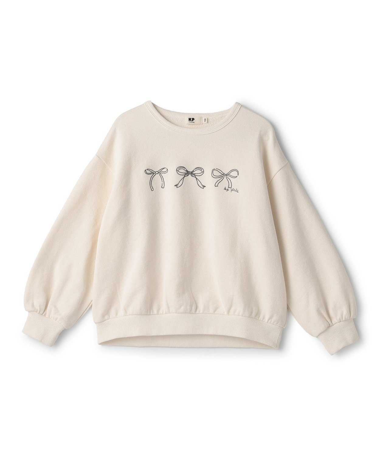 KP 【福袋】リボン刺しゅうトレーナー ナルミヤオンライン トップス スウェット・トレーナー ホワイト【送料無料】のサムネイル