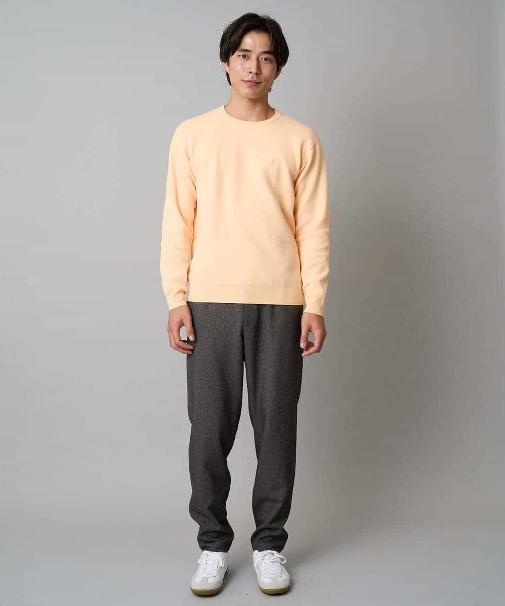 【イージーケア/毛玉になりにくい】メランジツイルストレッチセミルーズパンツ【洗濯機で洗える/ストレッチ】 アー・ヴェ・ヴェ パンツ その他のパンツ ブラウン