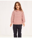 【SALE／30%OFF】PETIT BATEAU パイルボーダー長袖フーディ プチバトー トップス パーカー・フーディー【送料無料】