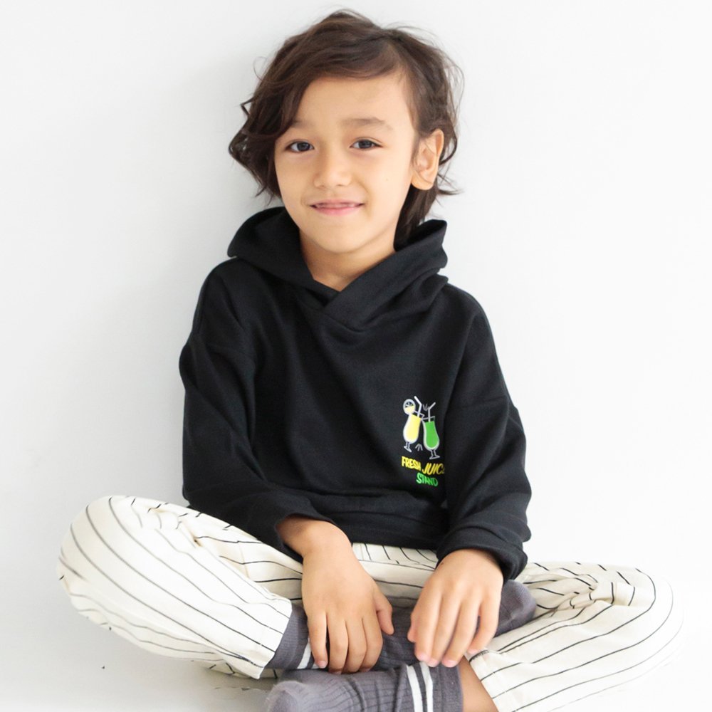 branshes 【WEB限定/DRC】グラフィックパーカー ライトオンス ブランシェス トップス パーカー・フーディー ブラック イエロー ネイビー レッド グレーのサムネイル