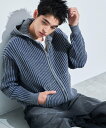 WEGO MEN'S ヴィンテージライクZIPパーカー ウィゴー トップス ニット ブルー グレー【送料無料】