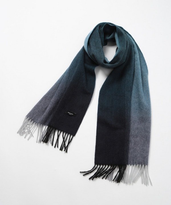 【SALE/50%OFF】MEN'S BIGI ベビーカシミヤフリンジストール メンズ ビギ ファッション雑貨 マフラー・ストール・ネックウォーマー ネイビー レッド ブラック【送料無料】