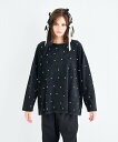 ANNA SUI NYC ビンテージライクビジューロングスリーブTシャツ アナ スイ トップス カットソー・Tシャツ ブラック【送料無料】