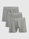 GAP (M)5インチ ボクサーブリーフ(3枚セット) ギャップ インナー・ルームウェア ボクサーパンツ・トランクス グレー ネイビー ブラック【送料無料】
